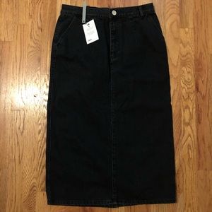ASOS Black Denim Skirt (size 10)
